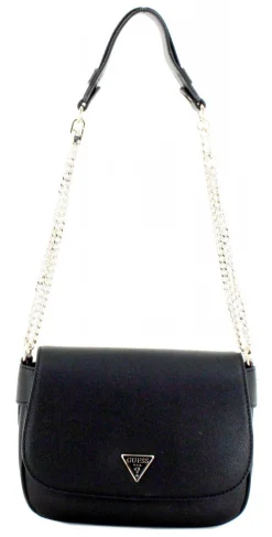 Guess Fedora Flap Schultertasche Schwarz