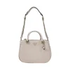 Guess FEDORA SHOULDER SATCHEL Bone