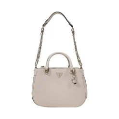 Guess FEDORA SHOULDER SATCHEL Bone