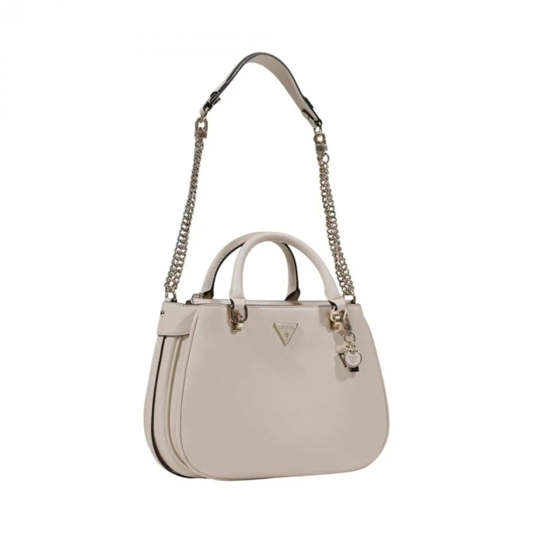 Guess FEDORA SHOULDER SATCHEL Bone