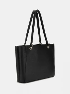 Guess Handtasche Shopper Noelle Saffiano Black