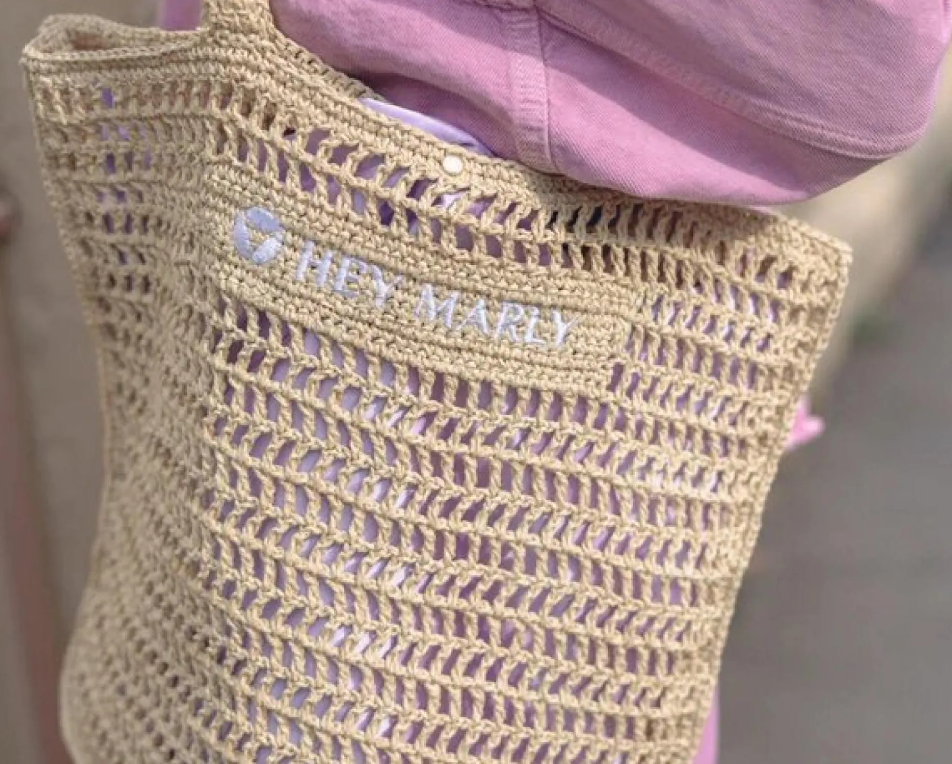 Hey Marly Crochet Bag - Variante: Lilac