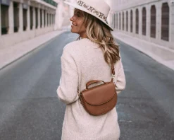 Hey Marly Handtasche Half Moon Bag Soul Sister - Variante: Cognac