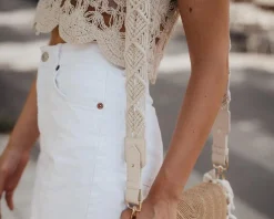 Hey Marly Makramee Strap - Variante: Crema