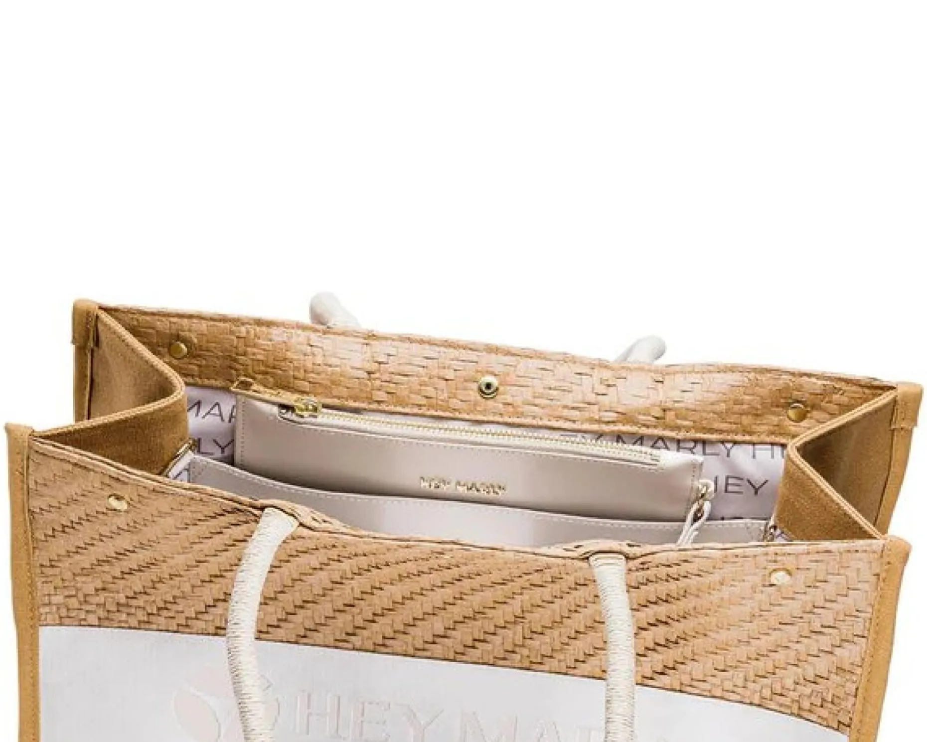 Hey Marly Straw Signature Bag Tote Bag - Variante: Straw