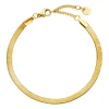 ICrush Armband Wide Sleek Edelstahl 18K Gelbgold vergoldet 16,5 cm   18 cm -20