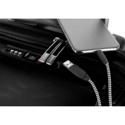 Impackt IP1 USB Port Lava Black 4-Doppelrollen Trolley S 55 cm
