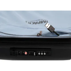Impackt IP1 USB Port Lava Black 4-Doppelrollen Trolley S 55 cm