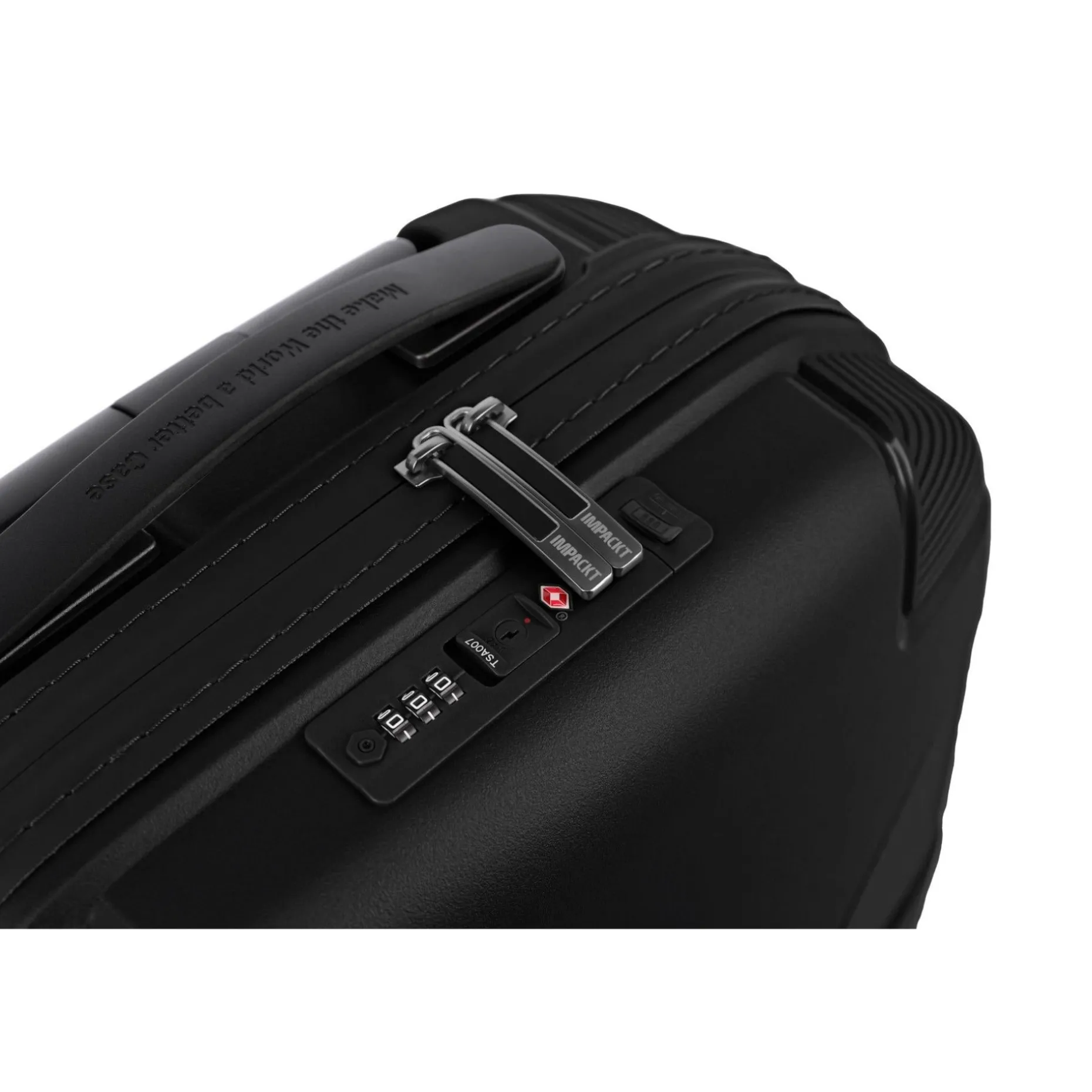Impackt IP1 USB Port Lava Black 4-Doppelrollen Trolley S 55 cm