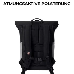 Johnny Urban Rucksack  Allen Medium Schwarz-Rosa