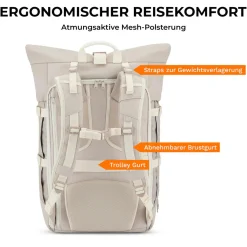 Johnny Urban Rucksack  Allen XL Travel  - Sand