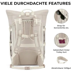 Johnny Urban Rucksack  Allen XL Travel  - Sand