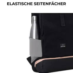 Johnny Urban Rucksack  Allen Medium Schwarz-Rosa