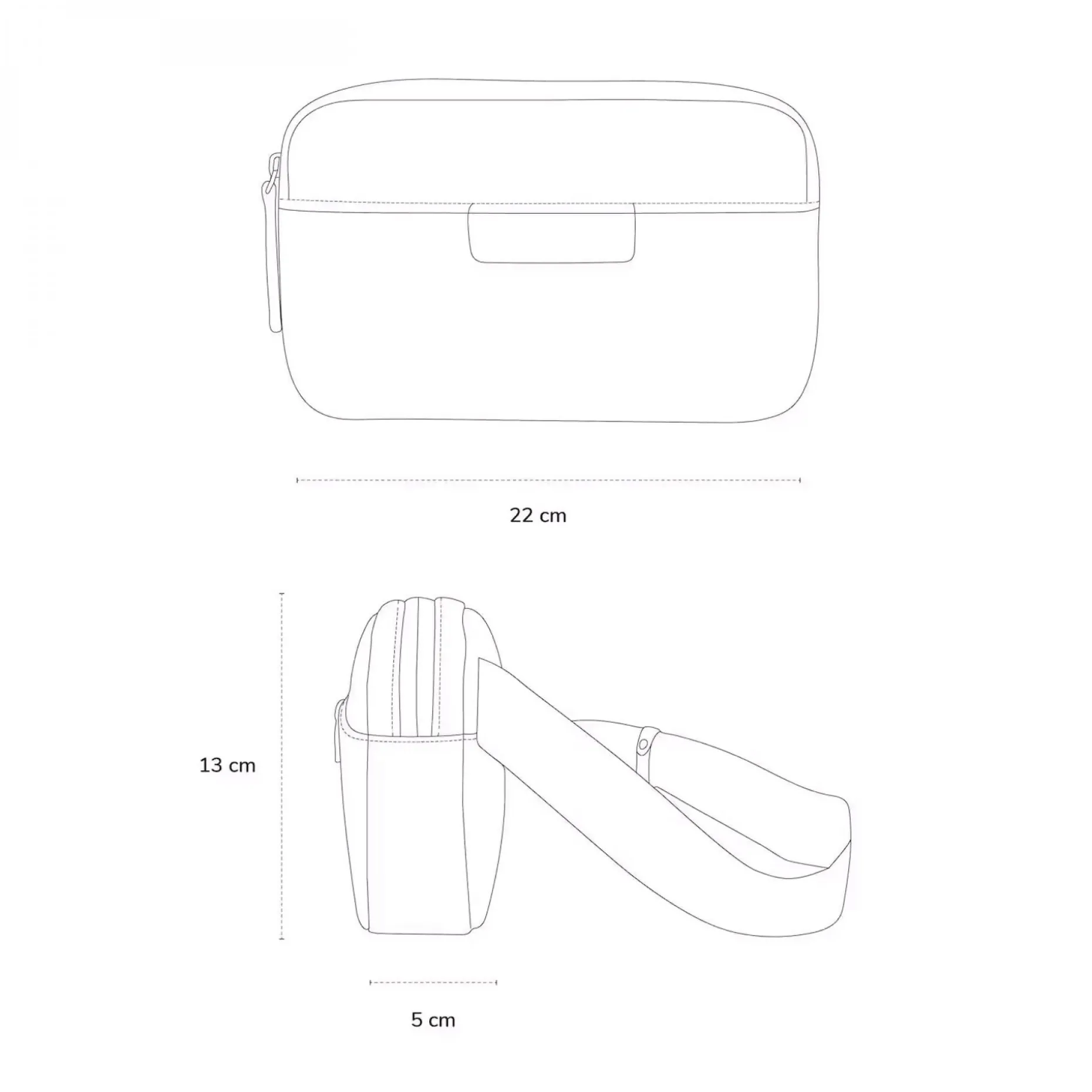 Kapten & Son Bauchtasche Crossbag Habo - Muted Sage