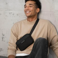 Kapten & Son Bauchtasche Crossbag Habo - Farbe: Schwarz Schwarz