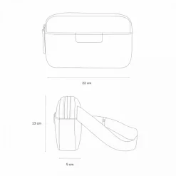 Kapten & Son Bauchtasche Crossbag Habo - Steel Blue