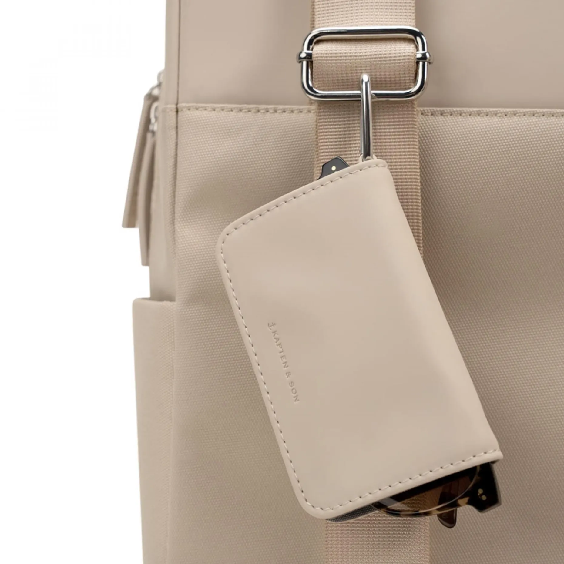 Kapten & Son Brillenetui Eyewear Pouch - Farbe: Sandstone
