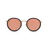 Kapten & Son Sonnenbrille Amsterdam - Farbe: Matt Black Peach Mirrored