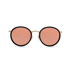 Kapten & Son Sonnenbrille Amsterdam - Farbe: Matt Black Peach Mirrored