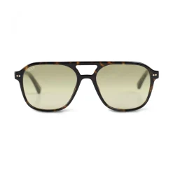 Kapten & Son Sonnenbrille Zurich Oversize - Farbe: Dark Tortoise Green