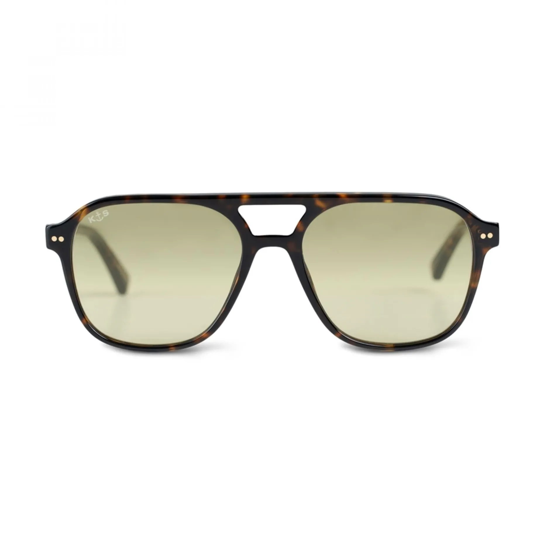 Kapten & Son Sonnenbrille Zurich Oversize - Farbe: Dark Tortoise Green