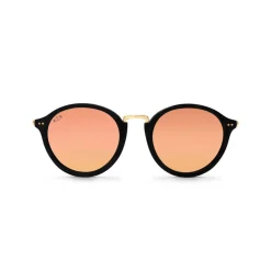 Kapten & Son Sonnenbrille Maui - Farbe: Matt Black Peach Mirrored Schwarz Pink