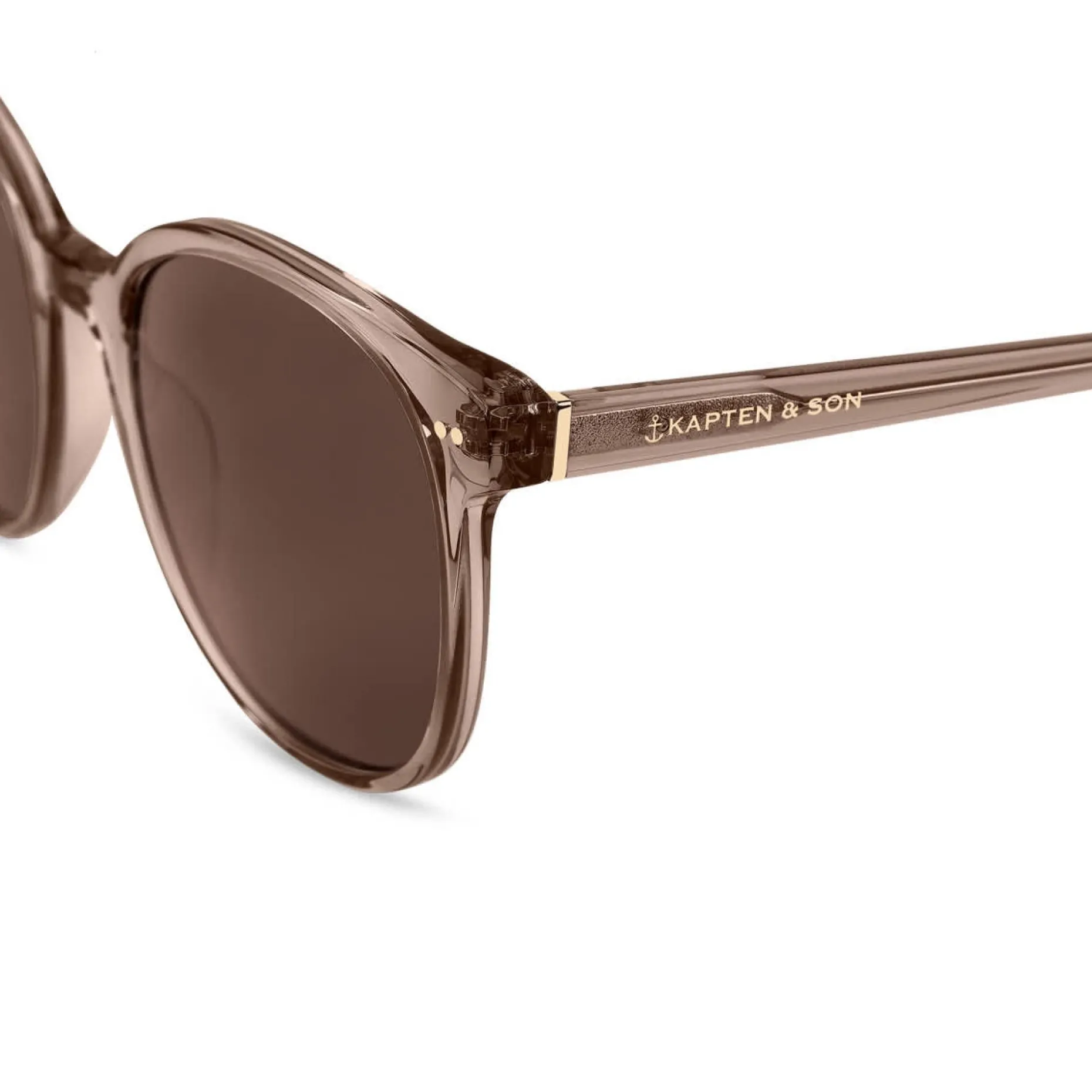 Kapten & Son Sonnenbrille Nairobi - Farbe: Transparent Hazel Brown