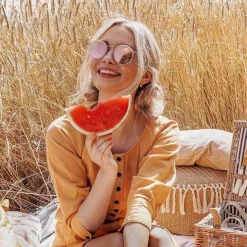 Kapten & Son Sonnenbrille Amsterdam - Farbe: All Pink Mirrored