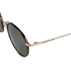 Kapten & Son Sonnenbrille London - Farbe: Gold Tortoise Green