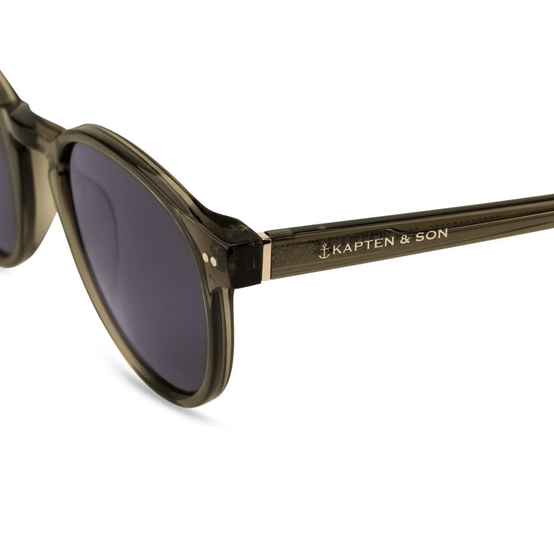 Kapten & Son Sonnenbrille Marais - Farbe: Transparent Olive Black