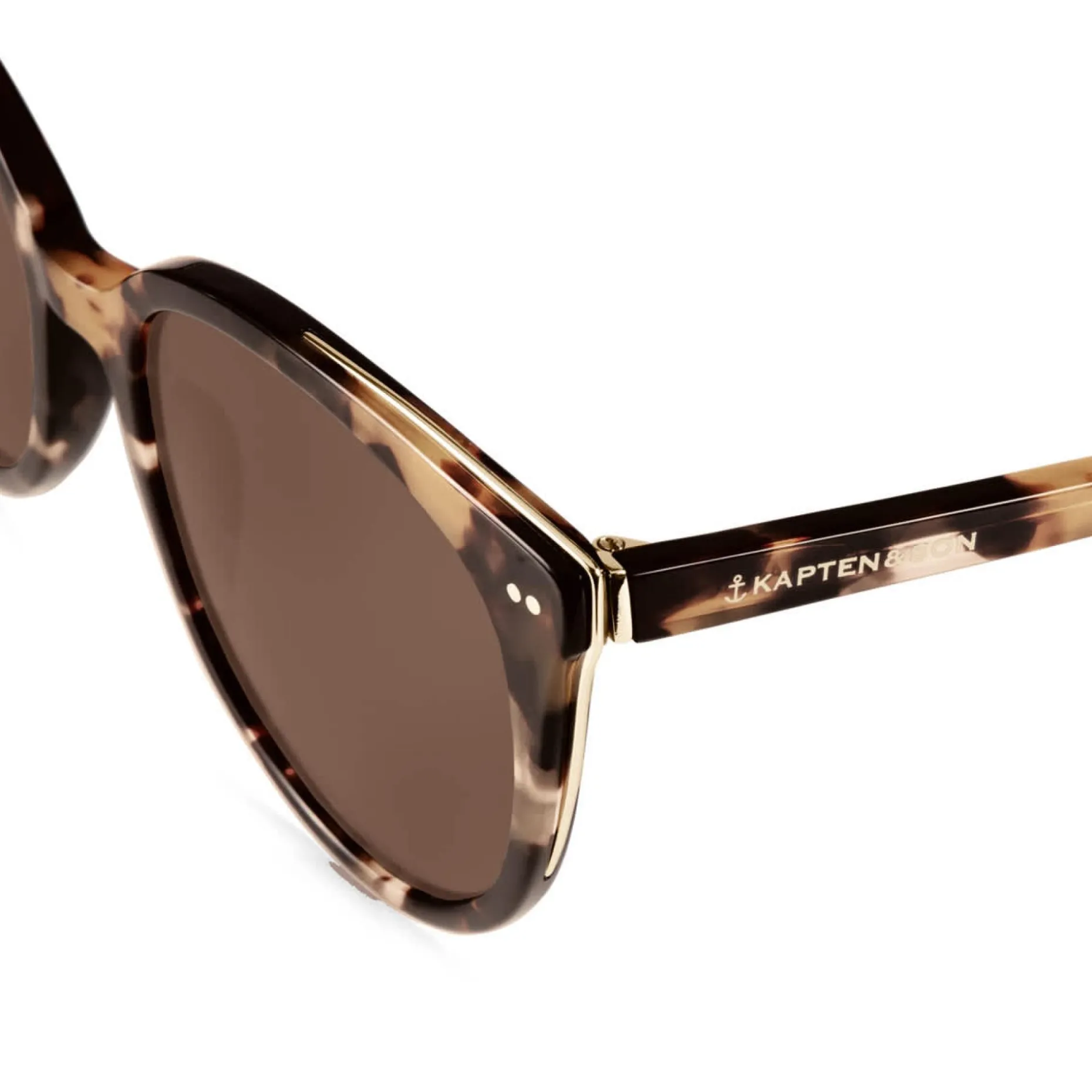 Kapten & Son Sonnenbrille Manhattan - Farbe: Amber Tortoise Brown