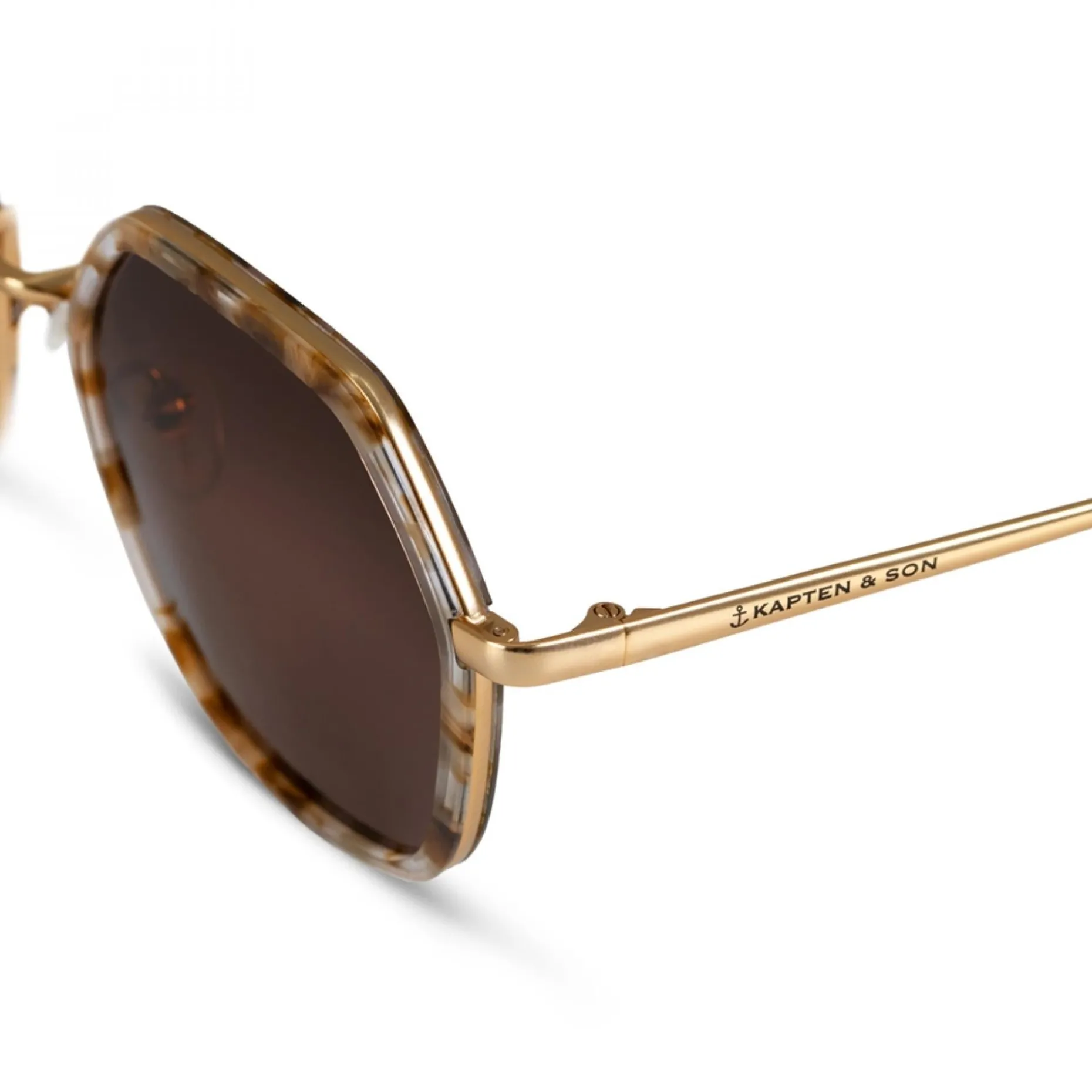 Kapten & Son Sonnenbrille Amsterdam - Edge Toffee Tortoise Brown