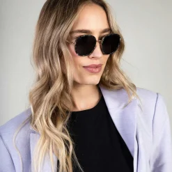 Kapten & Son Sonnenbrille Amsterdam large - Farbe: Pearl Black