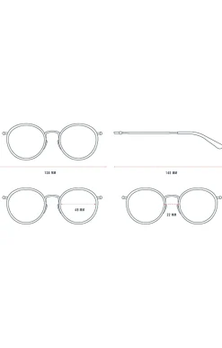 Kapten & Son Sonnenbrille Amsterdam - Farbe: Pearl Blue Mirrored