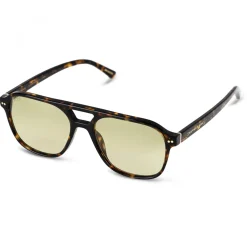 Kapten & Son Sonnenbrille Zurich Oversize - Farbe: Dark Tortoise Green