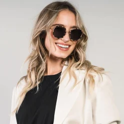Kapten & Son Sonnenbrille Amsterdam large - Farbe: Mineral Tortoise Brown