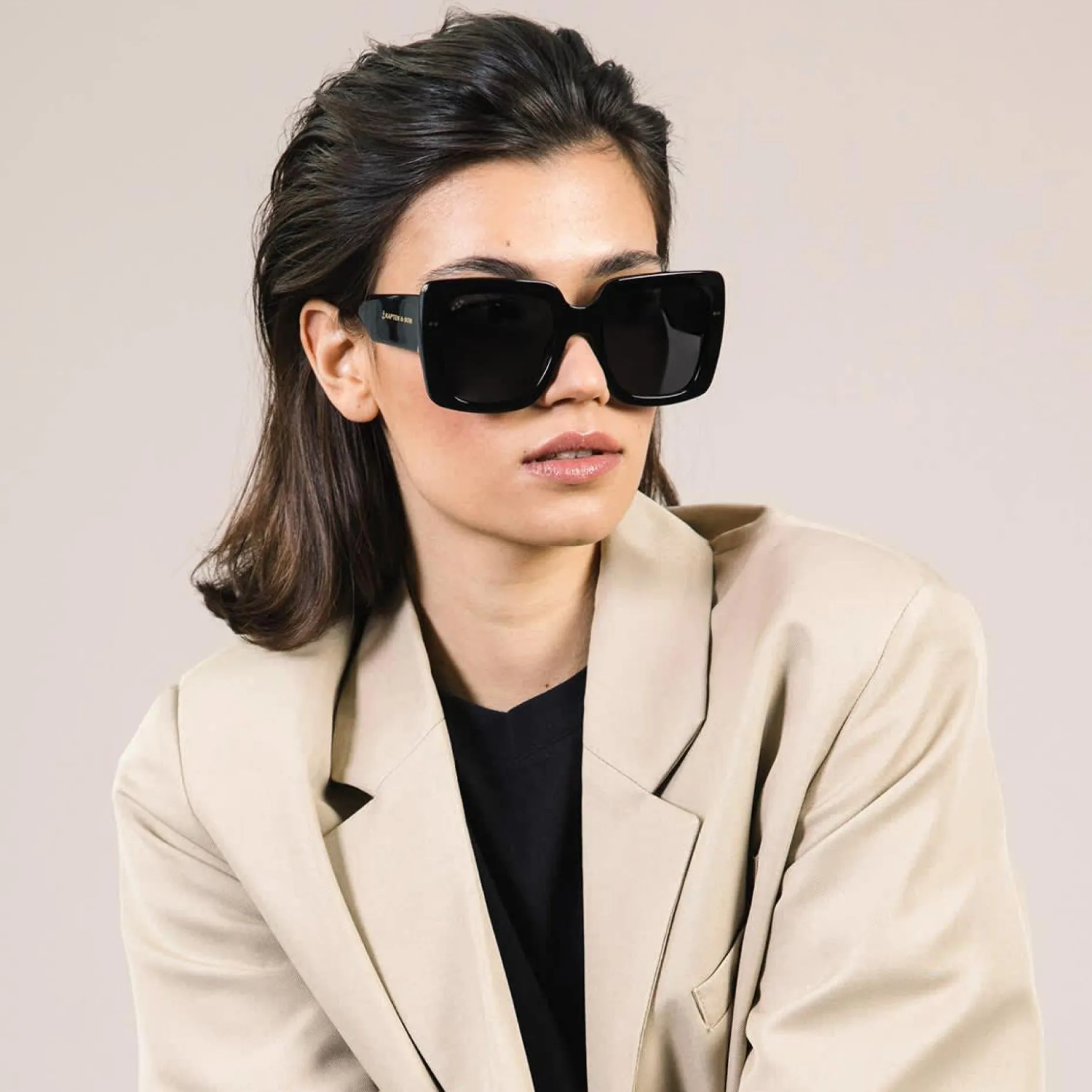 Kapten & Son Sonnenbrille Porto - Farbe: Schwarz
