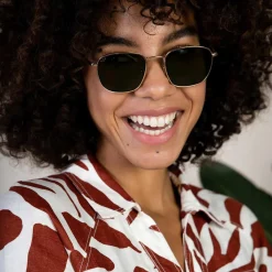 Kapten & Son Sonnenbrille Williamsburg - Farbe: Gold Green