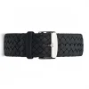 Kapten & Son Uhrenarmband Chrono Woven 20mm - Farbe: Black Silber