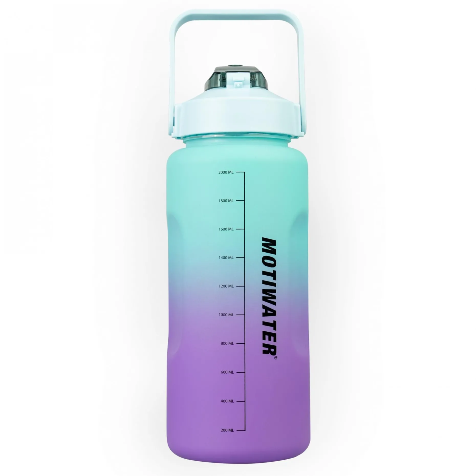 Motiwater Trinkflasche 2 L Grün / Lila