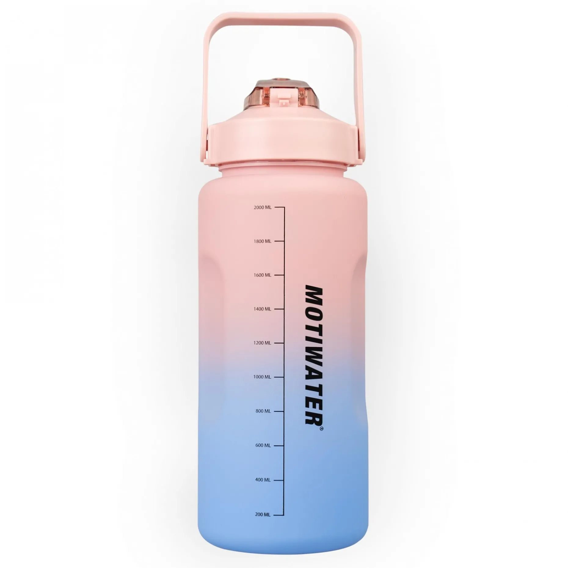 Motiwater Trinkflasche 2 L Rosa / Blau