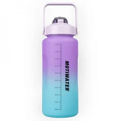 Motiwater Trinkflasche 2 L Lila / Türkis