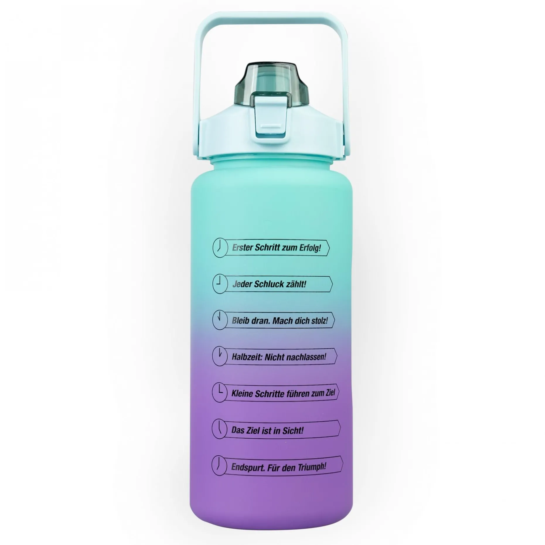 Motiwater Trinkflasche 2 L Grün / Lila