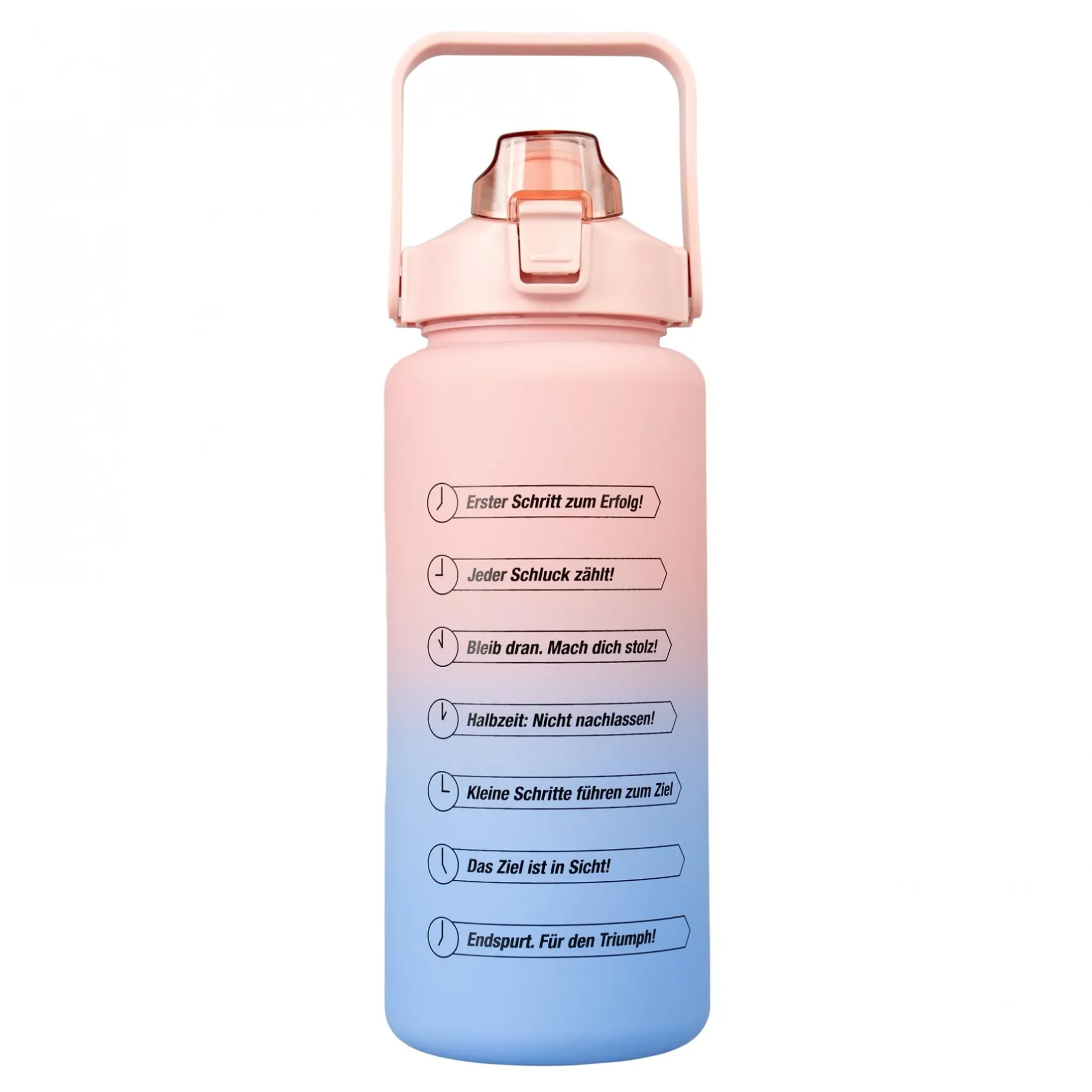 Motiwater Trinkflasche 2 L Rosa / Blau