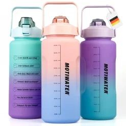 Motiwater Trinkflasche 2 L Lila / Türkis