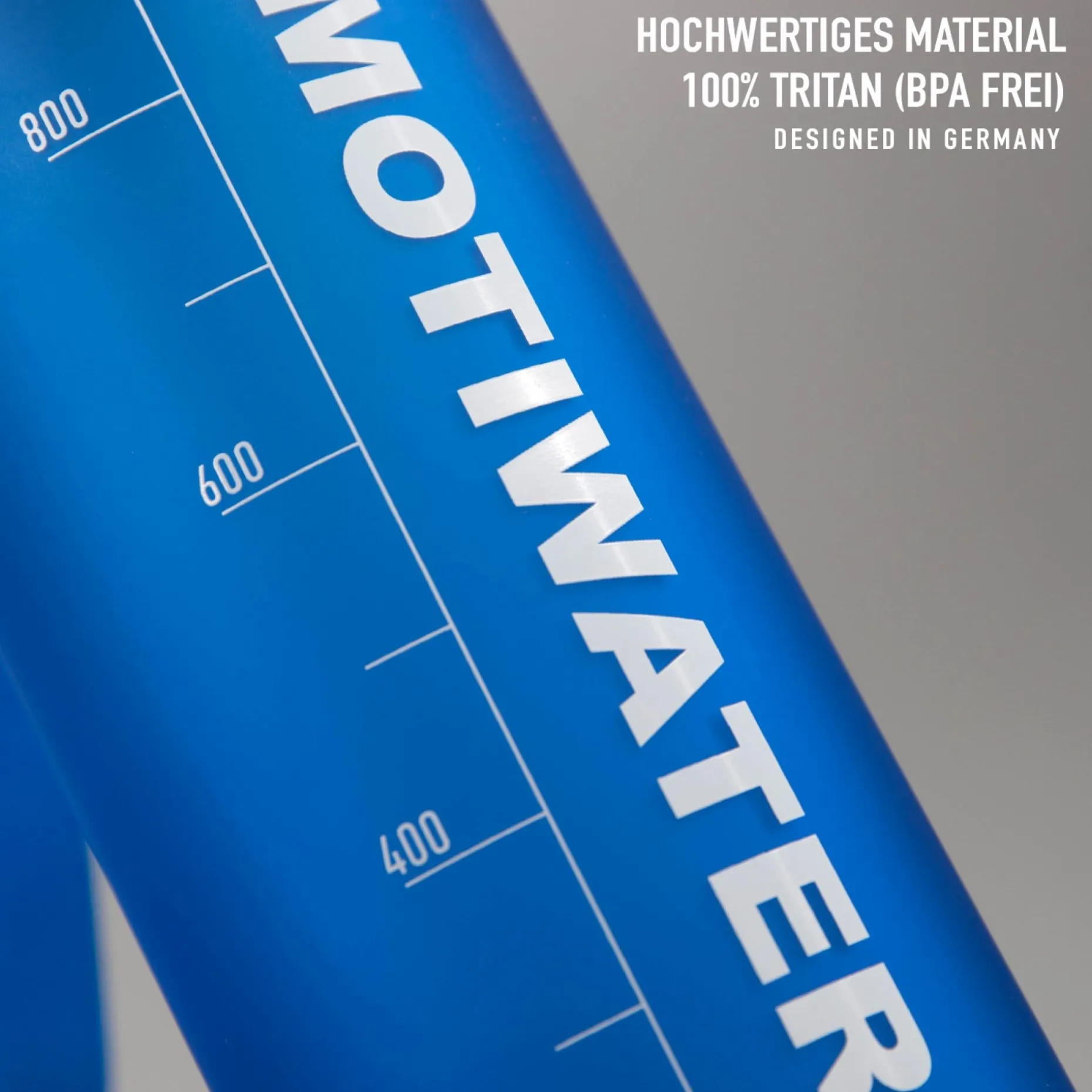MOTIWATER Trinkflasche mit motivierenden Sprüchen & Uhrzeit - Variante: Türkis / Pink (Schrift weiß)