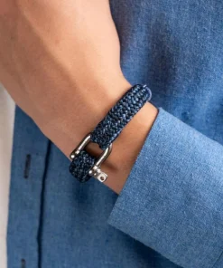 Pig & Hen Armband Gorgeous George Navy Violet Blue Silver