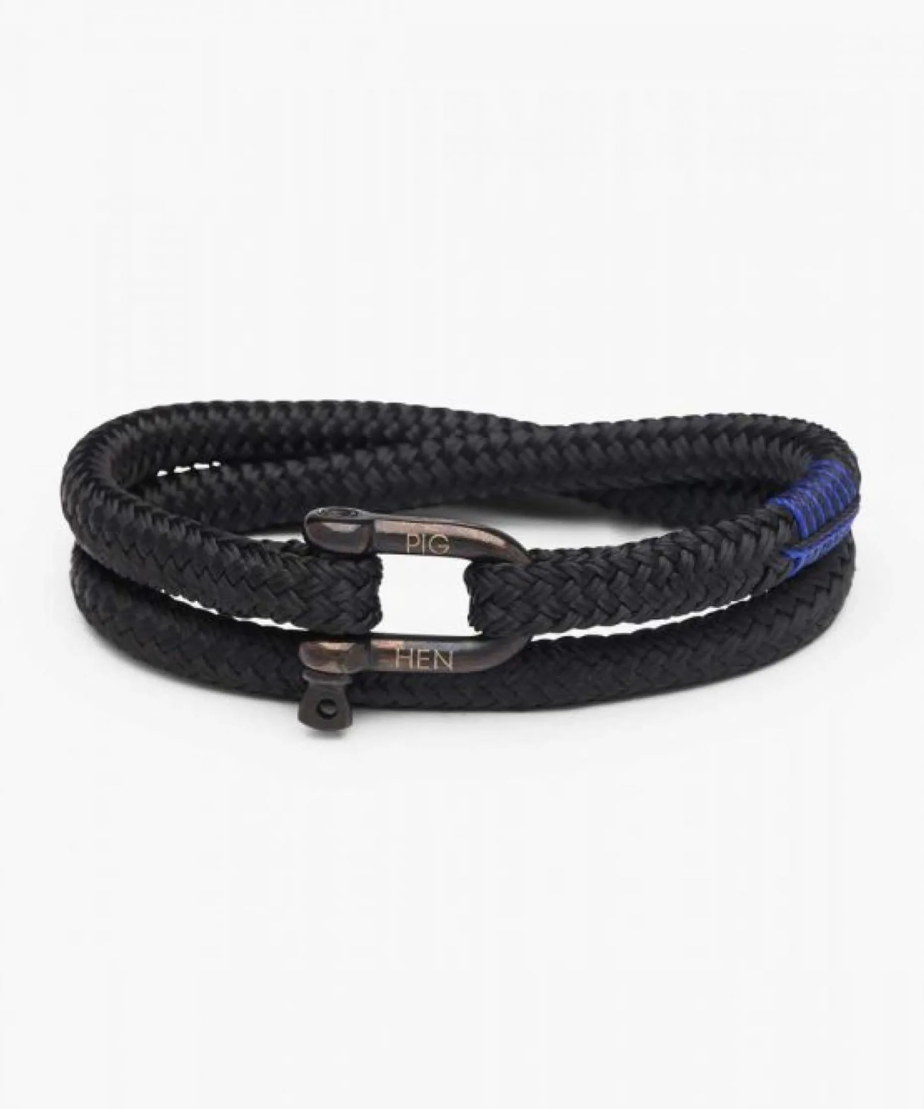 Pig & Hen Armband Salty Steve Schwarz