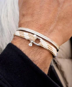 Pig & Hen Armband Vicious Vik Offwhite/Brown Beige
