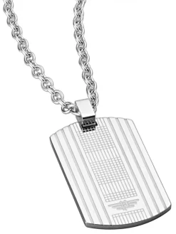 Police Kette Fornebu mit Platte Edelsthal